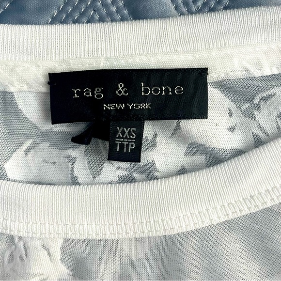 Sheer Leaf Print White Shirt - Picture 3 of 4